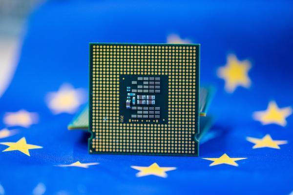 CHIP on an EU flag